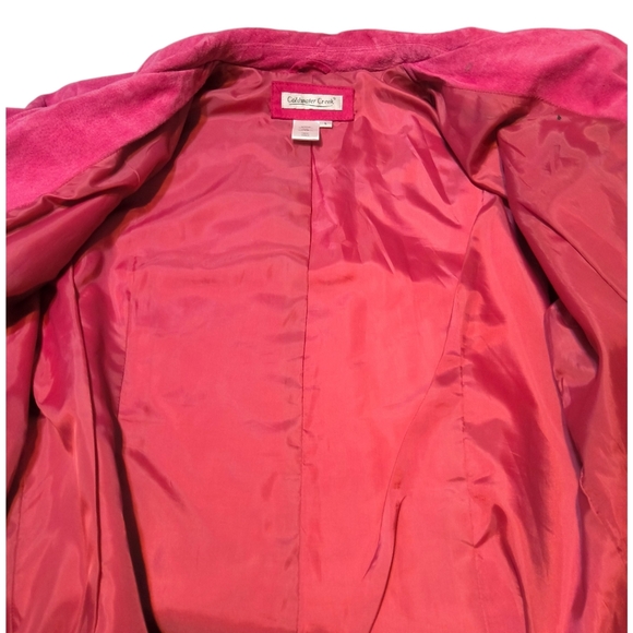 Vintage Barbiecore Pink Suede Jacket by Coldwater Creek - Picture 7 of 8